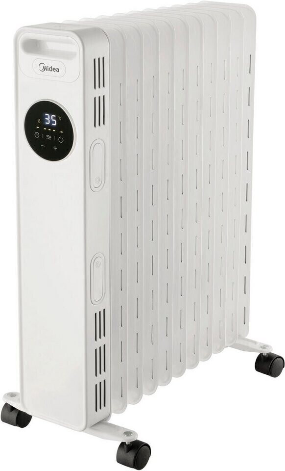 Midea NY2311-20M, radiador de 11 elementos, 2300w, termostato regulable, blanco