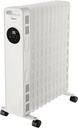 Midea NY2311-20M, radiador de 11 elementos, 2300w, termostato regulable, blanco