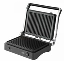 Jata JEGR1450, grill con placas desmontables, 2000w, apertura 180º, negro