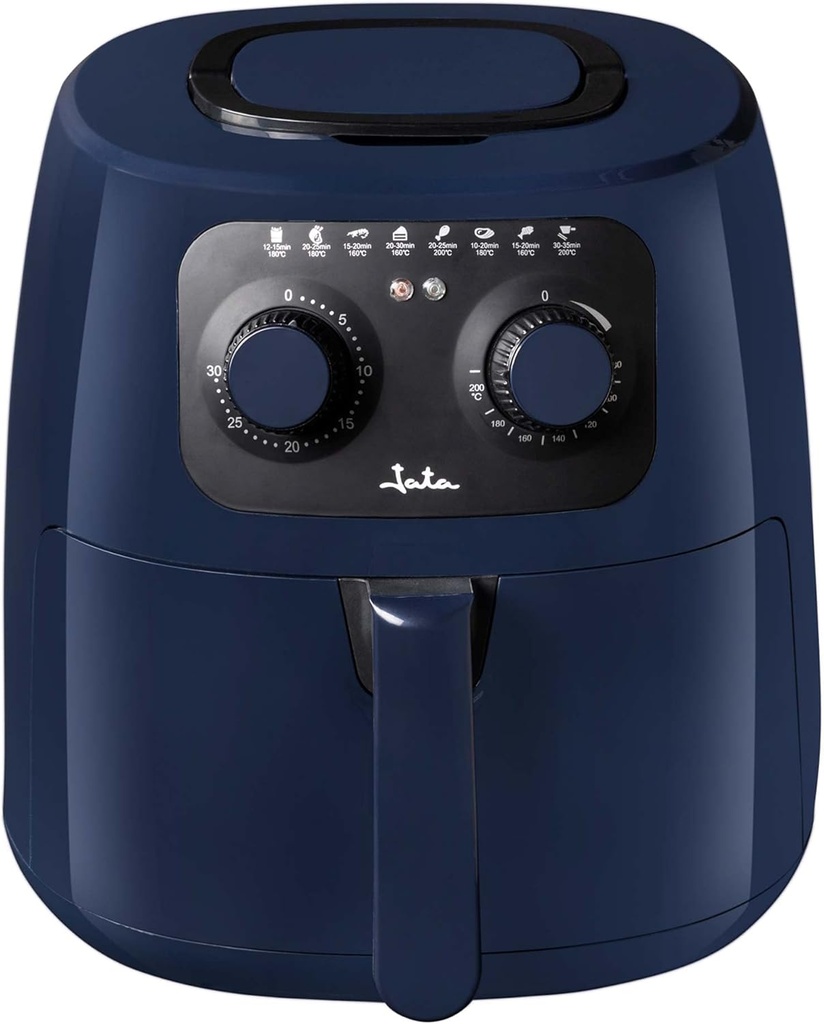Jata JEFR1224, freidora de aire, 4,2l , 200ºC max, 1300 W, temporizador de 30 minutos, azul