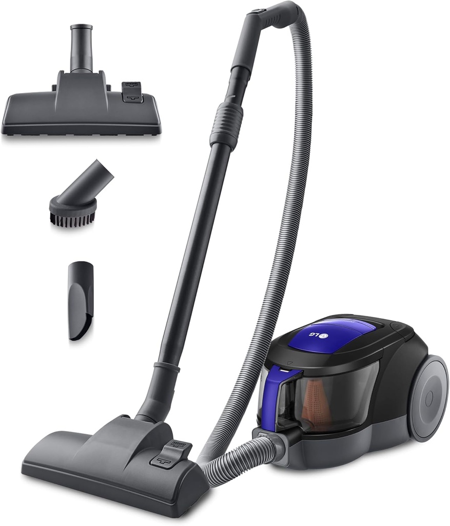 LG VC5506NHTB, aspirador sin bolsa, 650w tecnología Elipse ciclónica, azul