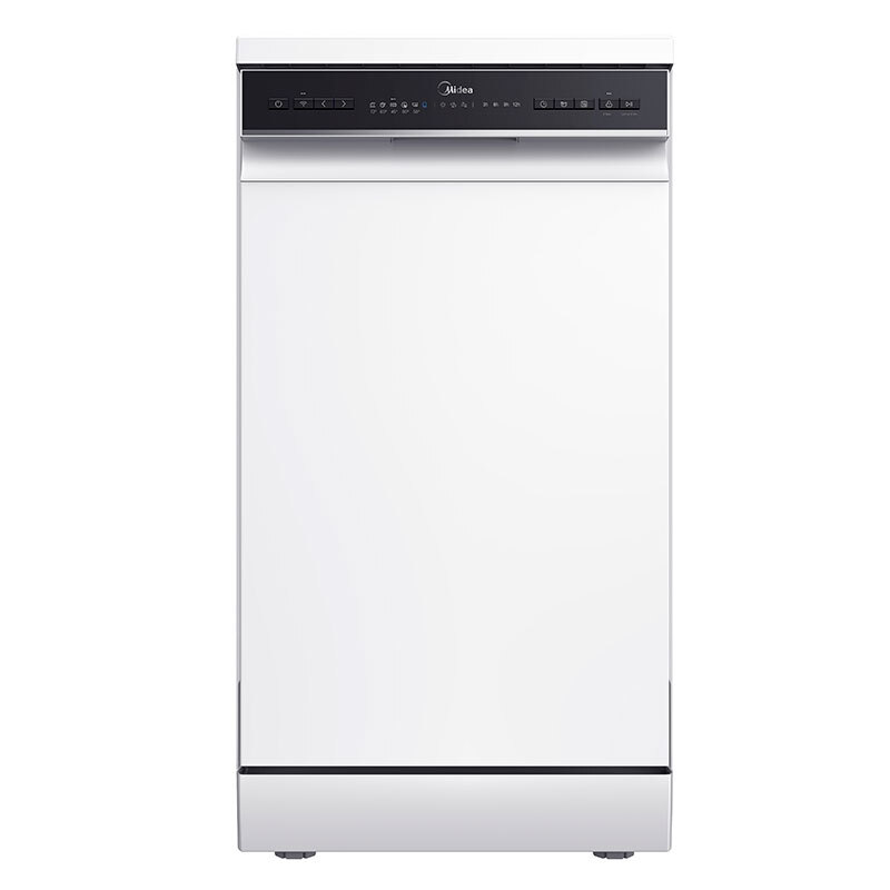 Midea MDWEF1034CW, lavavajillas de libre instalación, 45cm, control WiFi, blanco, clase E