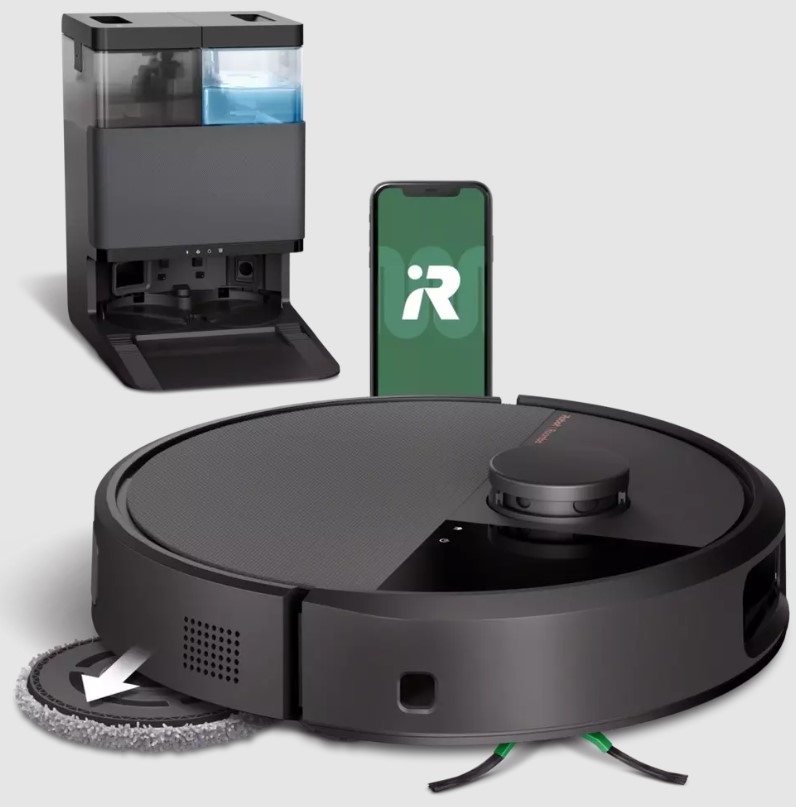 iRobot N185040, Roomba Plus 505 Combo, aspira y friega suelos, iRobot, AutoWash dock, negro