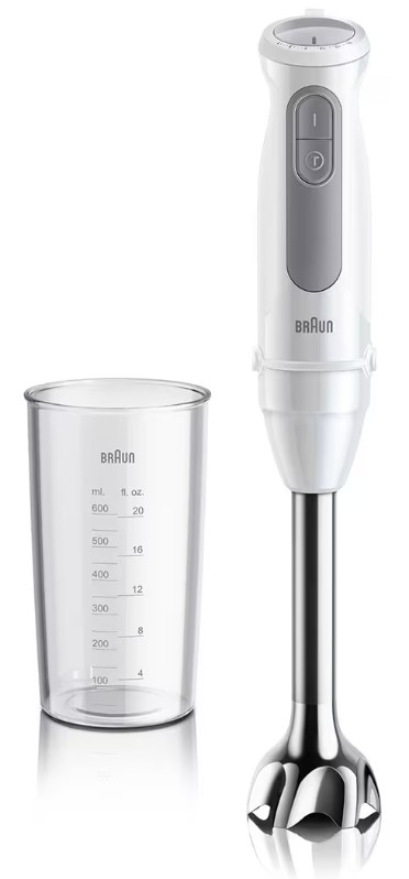 Braun MQ50001MWH, batidora de mano, Serie 5, 1000w, 21 velocidades, blanco