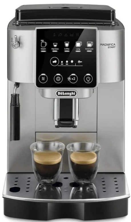 DeLonghi ECAM220.30.SB, cafetera superautomática, Magnifica S, 15 bar, 5 recetas, plata