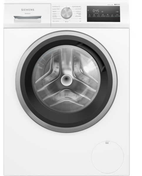 Siemens WM12N265ES, lavadora de carga frontal, libre instalación, 8 kg, 1200 rpm, smartFinish, blanca iQ300, clase A