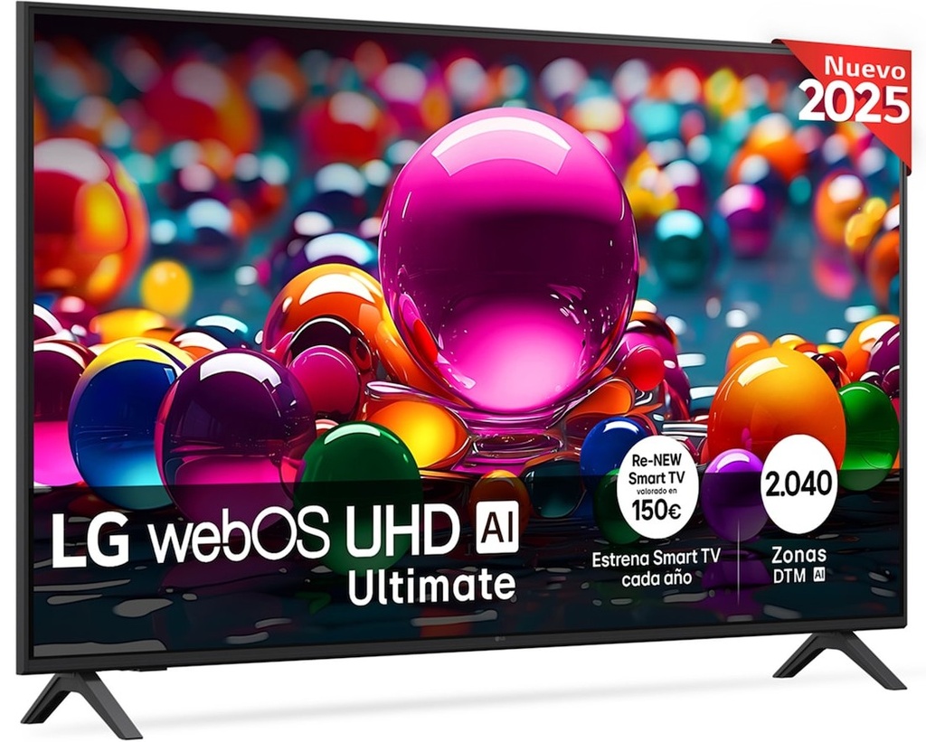 LG 55UA75006LA, TV LED 55'', 4K Ultra HD, 60 Hz, WebOS25, Smart TV