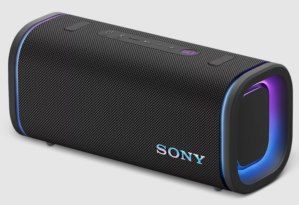 Sony SRULT50B, altavoz Bluetooth, 360º party light, bateria 24h, resistente al agua, negro