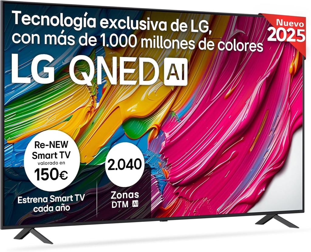 LG 86QNED86A6A, TV QNED 86" MiniLed, 4K Ultra HD, 144Hz, webOS 25