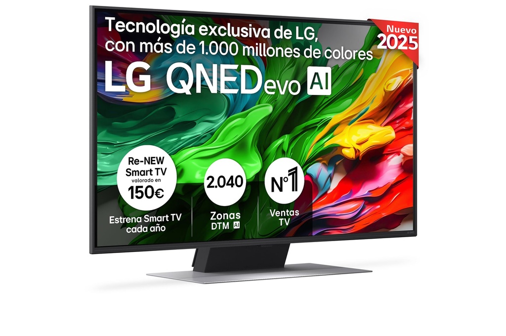 LG 43QNED87A6D, TV QNED 43'' MiniLed, 4K α7 Gen8 Ultra HD, 60Hz, webOS 25