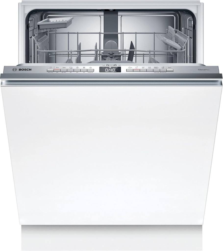BOSCH SMV4ECX28E, Serie 4 Lavavajillas totalmente integrable 60 cm Clase A , Tercera bandeja