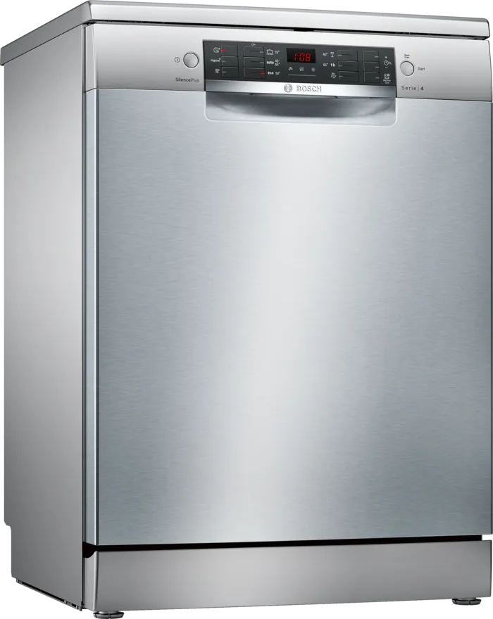 Bosch SMS46KI01E, Lavavajillas de libre instalación, serie 4, 60 cm, acero antihuellas