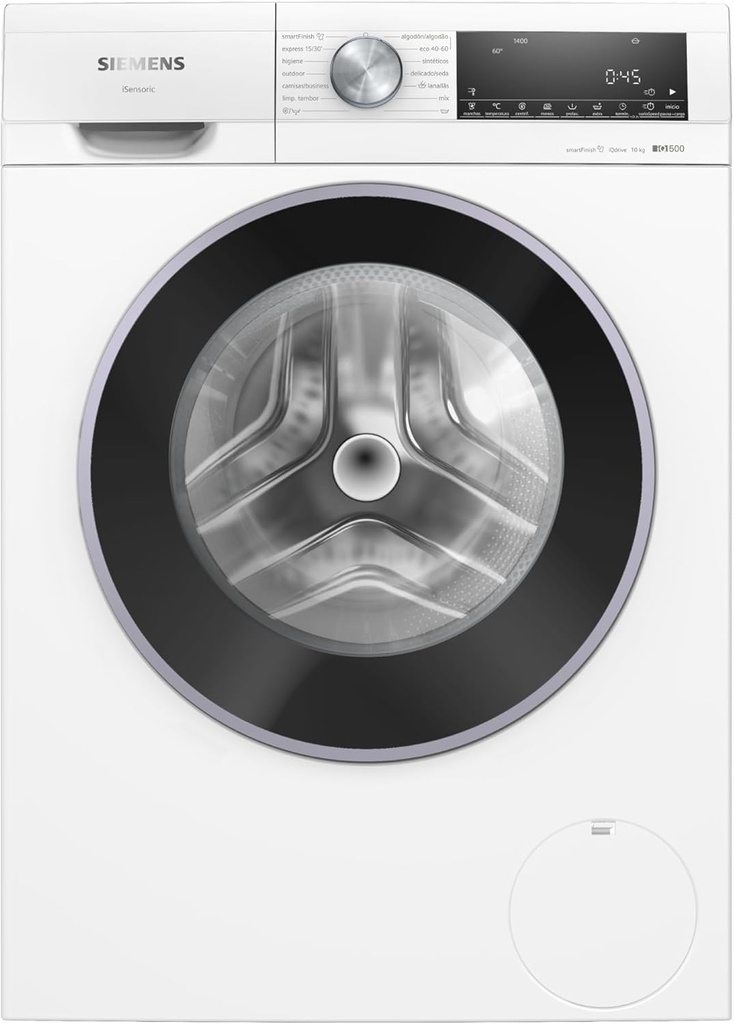 Siemens WG54G2Z1ES, Lavadora de carga frontal 10 kg máx. 1400 rpm, iQ500, libre instalación, blanco