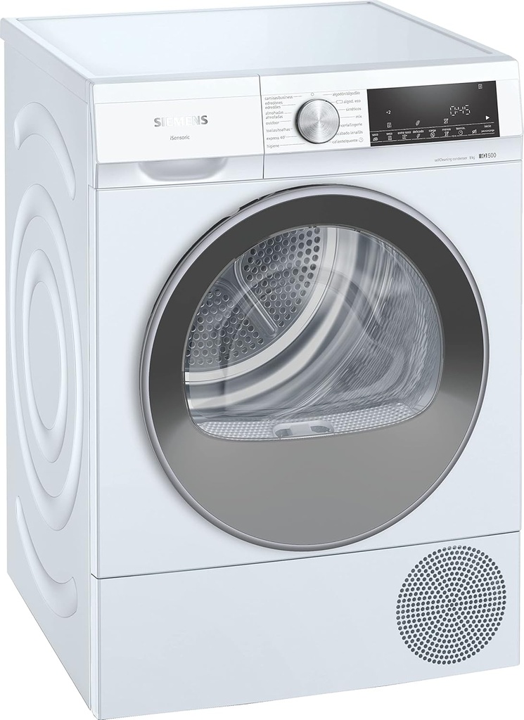 Siemens WQ42G200ES, Secadora con bomba de calor, 9 kg, iQ500, autoDry, media carga, blanco
