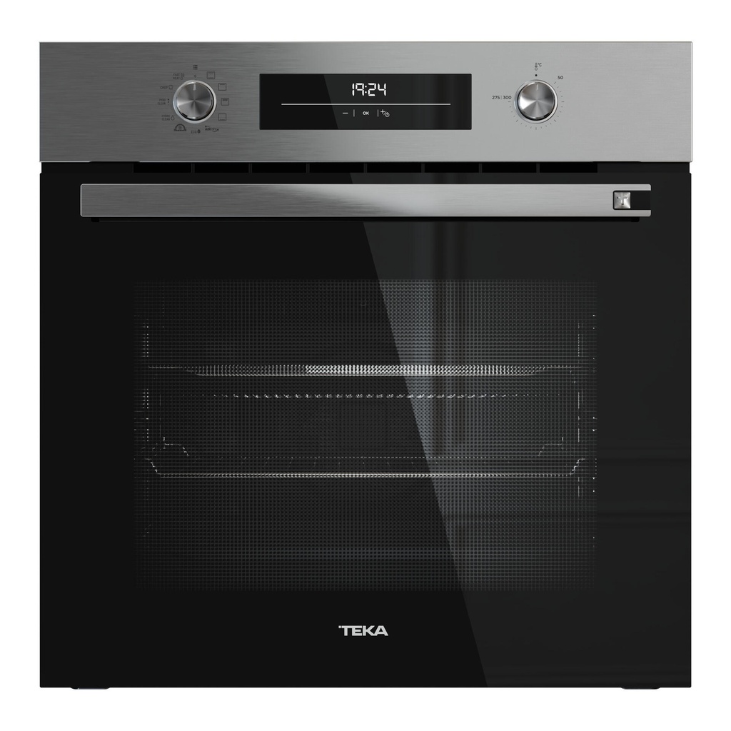 Teka HSB 6466 P INOX, Horno pirolítico con función Airfry y 9 funciones de cocinado