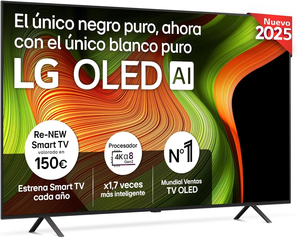 LG OLED77B54LA, TV OLED 77", 4K, 120Hz, Procesador 4K IA α8 Gen2, Smart TV