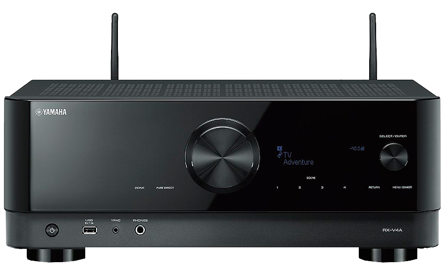 Yamaha RX-V4A, Receptor de Red con Sonido Surround MusicCast, Funciones específicas para Juegos y Sistemas de Control de Voz, Talento Completo con 5.2 Canales