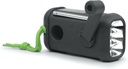 Muse MH-08 MB, Radio portátil con Bluetooth, Carga mediante dinamo y solar, Luz LED, Posibilidad de par estéreo, 5 presintonías de radio digital, Micrófono para manos libres, IP64, Sirena, Reloj, 6h de autonomía, NFC