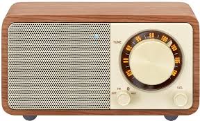 Sangean WR-7WL - Mini altavoz Bluetooth con sintonizador FM y entrada auxiliar