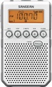 Sangean DT-800, Radio portátil, 1 W, AM/FM, 40 presintonías (20 AM y 20 FM)