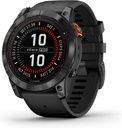 Reloj Garmin Fēnix 7X Pro Solar, GPS, Carga solar, Linterna LED, Hasta 37 días de batería, Resistente al agua