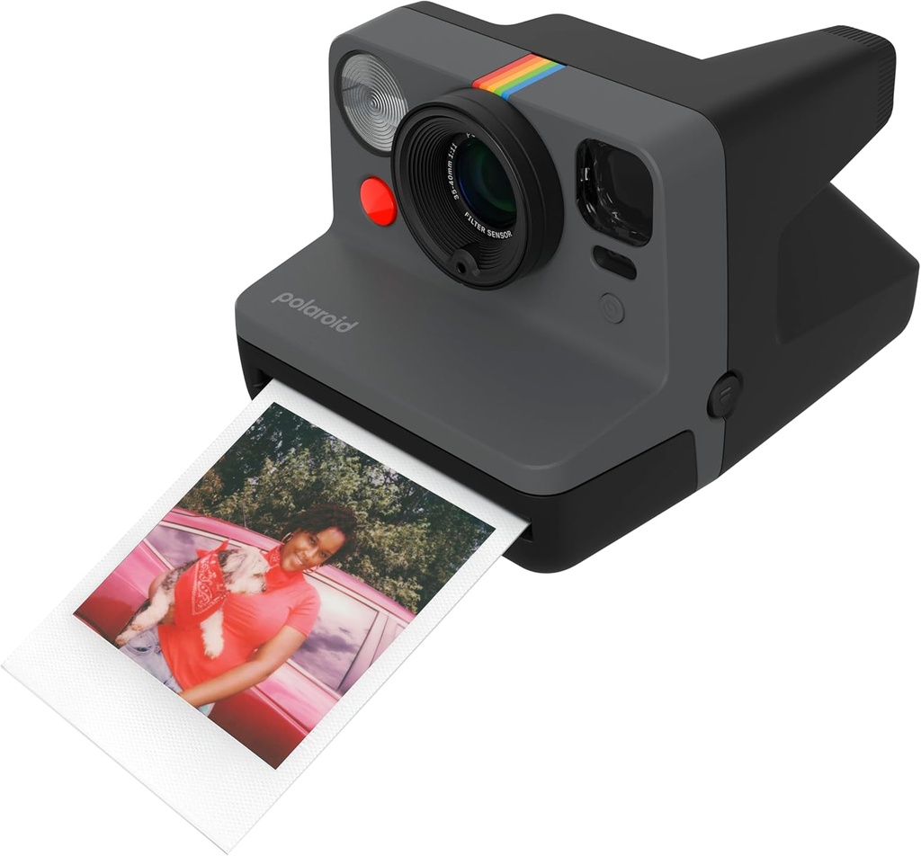 Polaroid Now Gen 3,  Cámara instantánea, sistema de enfoque auto, sistema de flash, disparador auto, recargable,