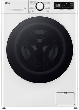 LG F4WR6009A0W, lavadora, vapor, 9KG, 1400RPM, Clase A - 10%