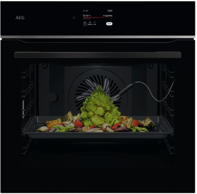 Aeg TE8PB731AB, Horno multifunción Serie 7000 MealAssist con Display CookSmart Touch 4,3 '', con WiFi