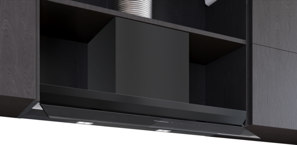 Siemens LJ98BET60, campana decorativa integrable, cristal negro mate, 90cm , iQ700