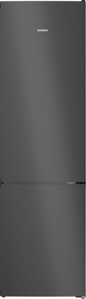 Siemens KG39NVXCG, frigorífico combinado de libre instalación, 203 x 60 cm, acero negro antihuellas, Siemens iQ300