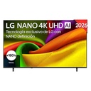LG 75NU850B6LA, TV LED, UHD 4K, Procesador Inteligente α7 AI Processor 4K Gen9, Tecnologia NANO, Smart TV Web OS