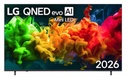 LG 85QNED81B6A , TV QNED Mini LED, UHD 4K, Processor 4K Gen9