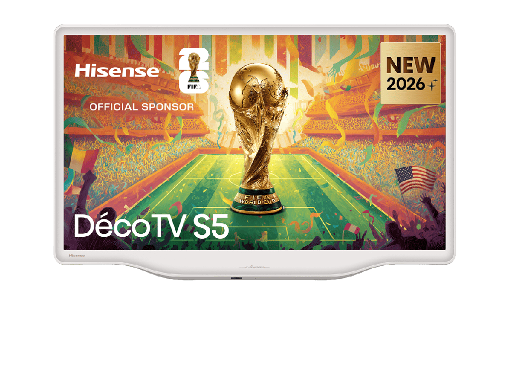 HISENSE Deco TV 43S5Q, QLED Quantum Dot colour 32″ Pulgadas, Peana central con estilo