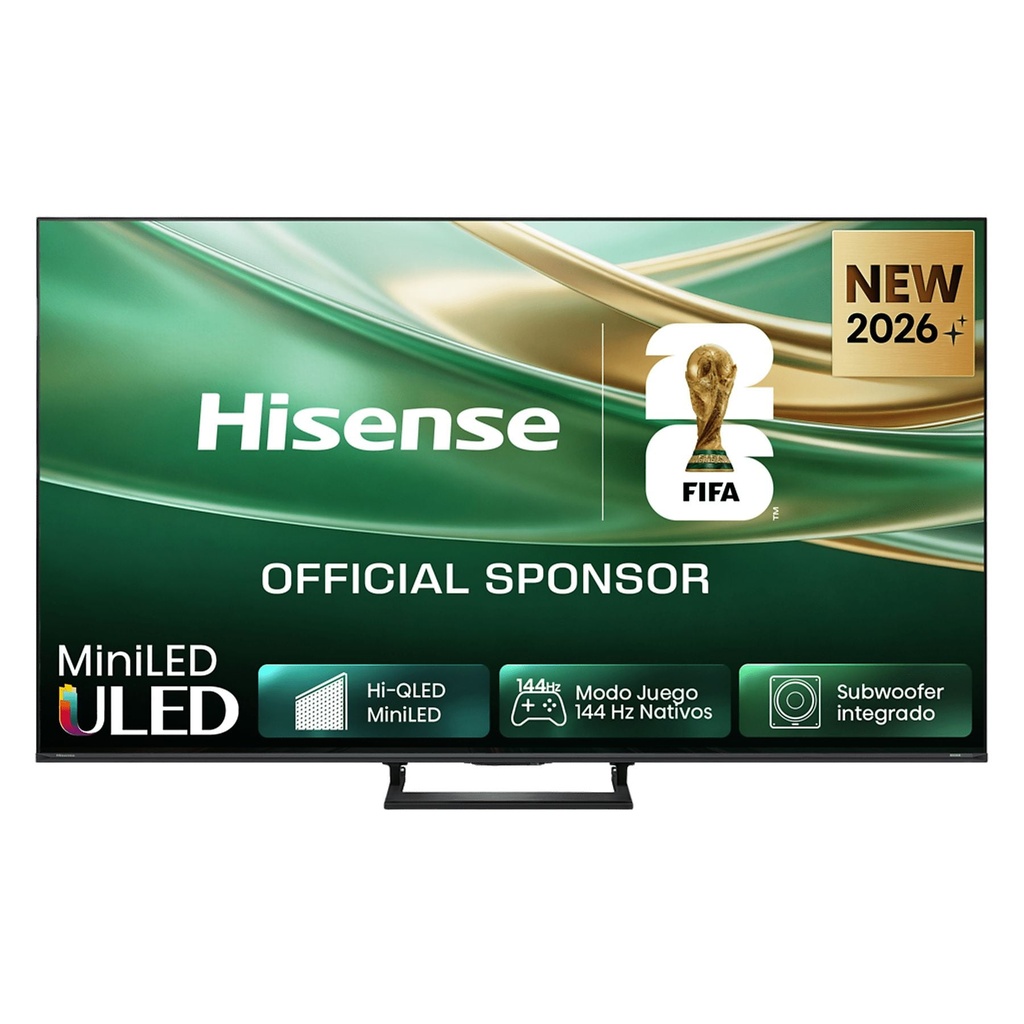 Hisense Mini LED TV 55E8S, UHD 4K, Quad Core / MT9618, Total HDR, Subwoofer integrado