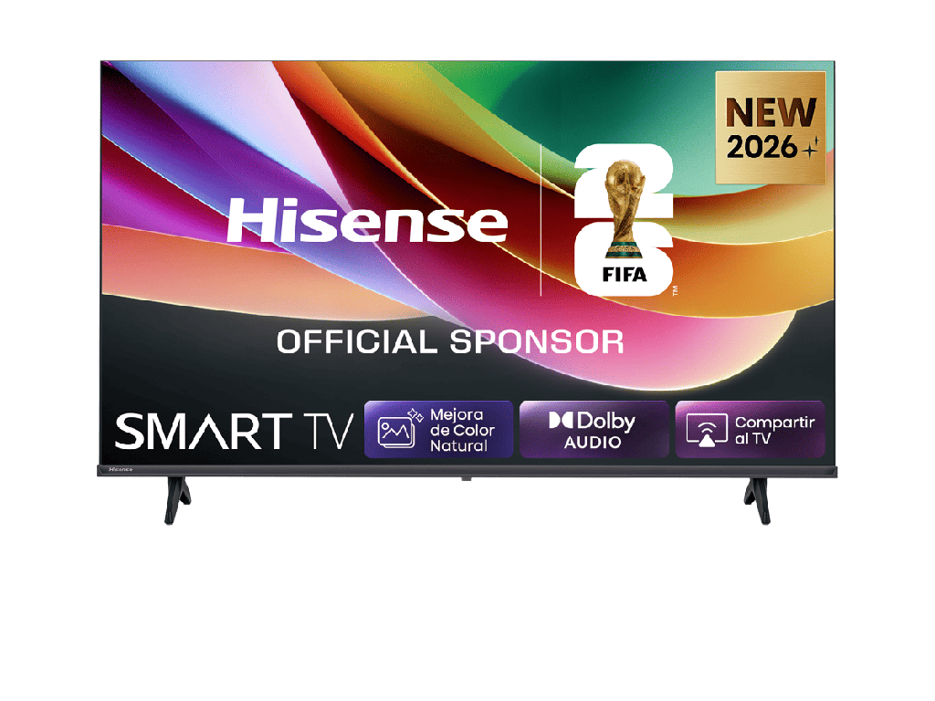 Hisense HD TV 32A4S, Natural Colour Enhancer, Dolby Audio, Modo Juego, Smart Home Ready