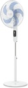 Rowenta VU5450F0, ventilador de pie, Turbo Silence, 8 velocidades, mando a distancia, 35 dB, 55 W