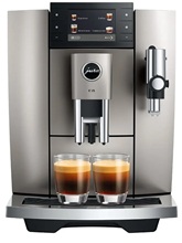 JURA E8, cafetera superautomática, pantalla a color de 3,5", 7 niveles de molienda, Midnight Silver
