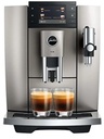 JURA E8, cafetera superautomática, pantalla a color de 3,5", 7 niveles de molienda, Midnight Silver