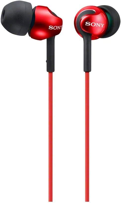 Auriculares Sony Boton Mdrex110Lpr Rojos