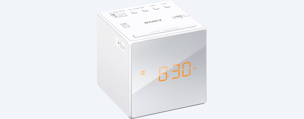 Radio Reloj Sony Blanco Icfc1Tw 2 Alarmas