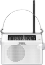 Sangean PR-D6, radio portátil, analógica, FM/AM, blanca