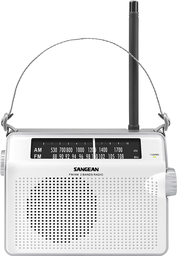 [SPRD6W] Sangean PR-D6, radio portátil, analógica, FM/AM, blanca
