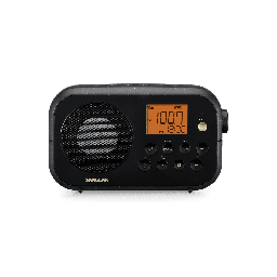 [SPRD12BK] Sangean PR-D12, radio portátil, Am/Fm NOAA con sintonización digital y alerta meteorológica, negro