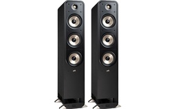 [S60E Altavoz Polk] Polk Audio S60e, altavoz pasivo de rango completo de suelo, cúpula terileno de 2,5cm, negro