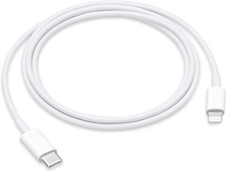 [MUQ93ZM/A] Apple MUQ93ZM/A, cable de carga USB-C a Lightning, carga rápida, 1 metro de cable