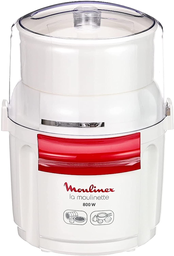 [AD560120] Moulinex AD560120, picadora 1, 2, 3, 800w, cuchilla doble, color blanco y rojo