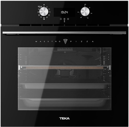 [HLB 8510 P BK] Teka HLB 8510 P BK, horno multifunción, pirolítico, Maestro Pizza, cristal negro, programa 340ºC