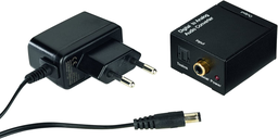 [00083180] Hama AC80, convertidor de audio, digital a analógico, negro