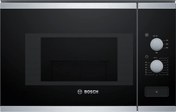 [BFL520MS0] Bosch BFL520MS0, microondas integrable, serie 4, 800w, 20l, 5 niveles,negro