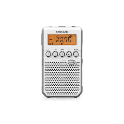 [DT800WH] Radio portátil - Sangean DT-800, 1 W, AM/FM, 40 presintonías, Blanca